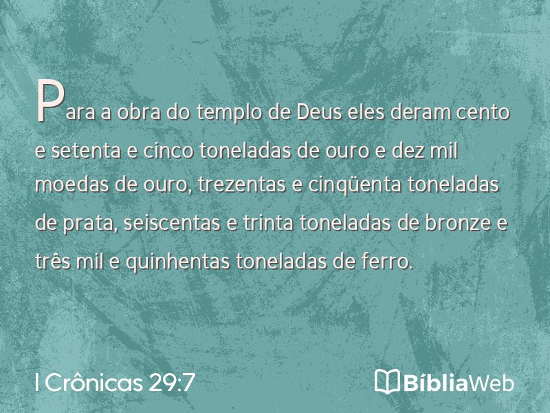 I Crônicas 29:7 em imagem para compartilhar