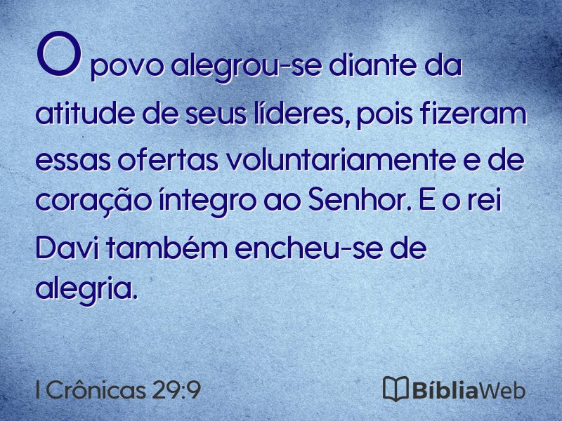 I Crônicas 29:9 em imagem para compartilhar