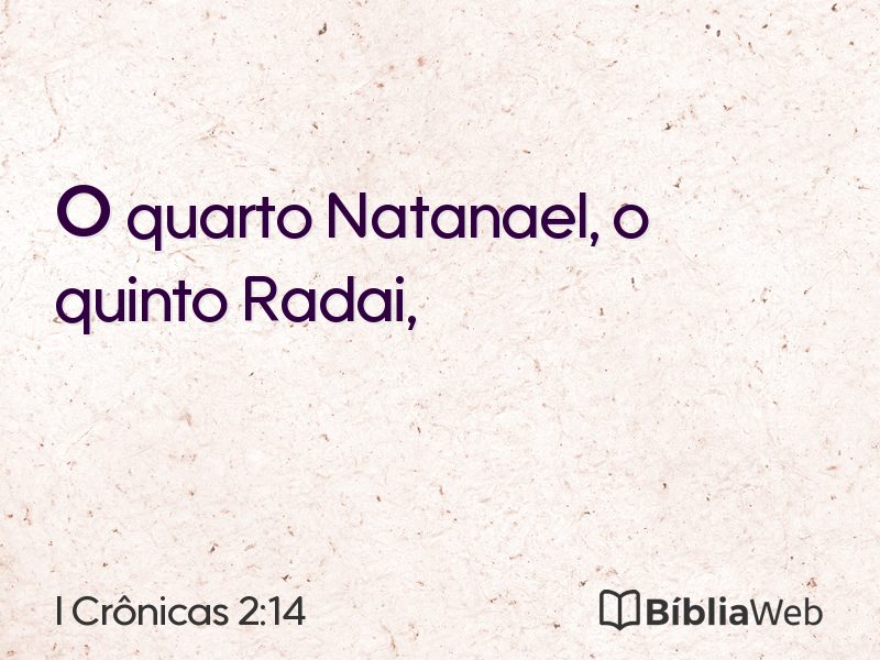 I Crônicas 2:14 em imagem para compartilhar