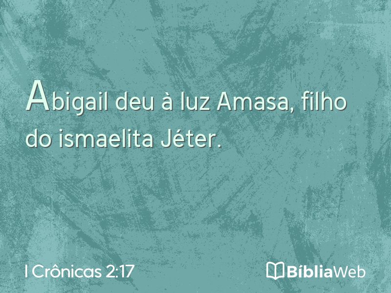 I Crônicas 2:17 em imagem para compartilhar