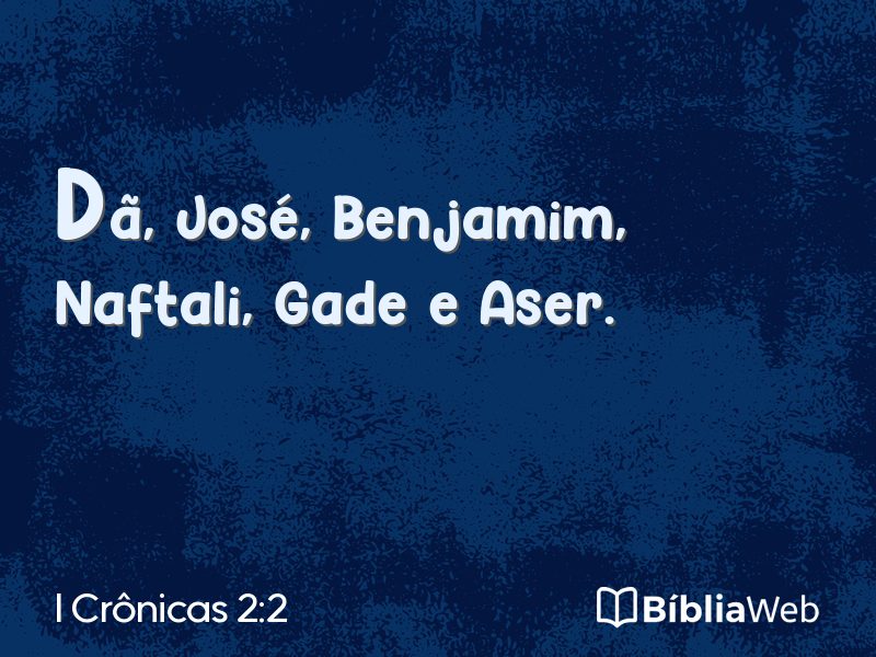 I Crônicas 2:2 em imagem para compartilhar