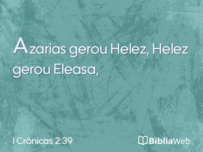 I Crônicas 2:39 em imagem para compartilhar