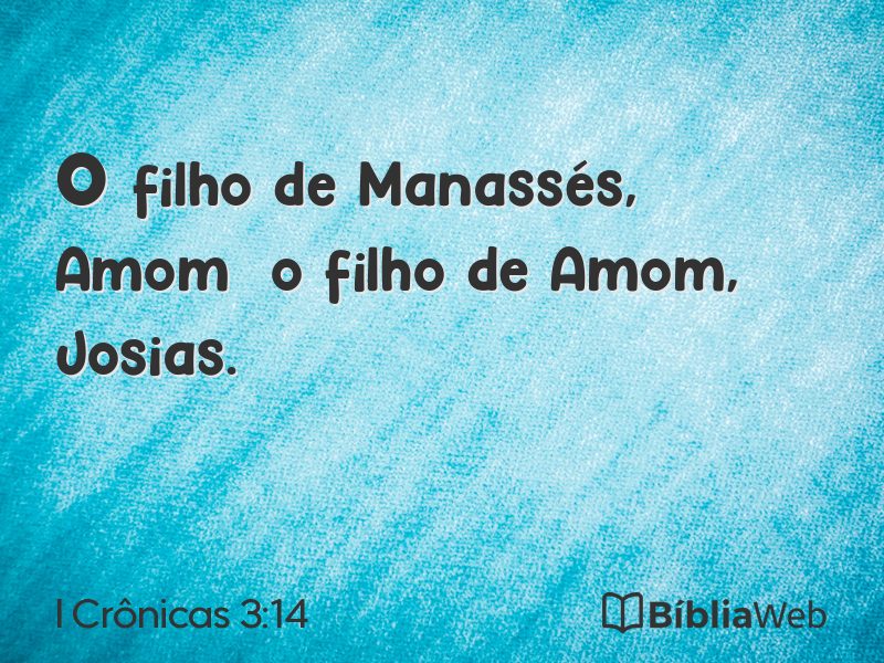 I Crônicas 3:14 em imagem para compartilhar