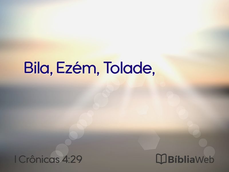 I Crônicas 4:29 em imagem para compartilhar