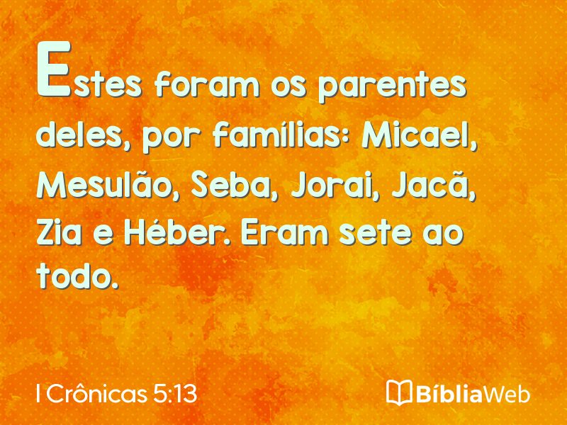 I Crônicas 5:13 em imagem para compartilhar
