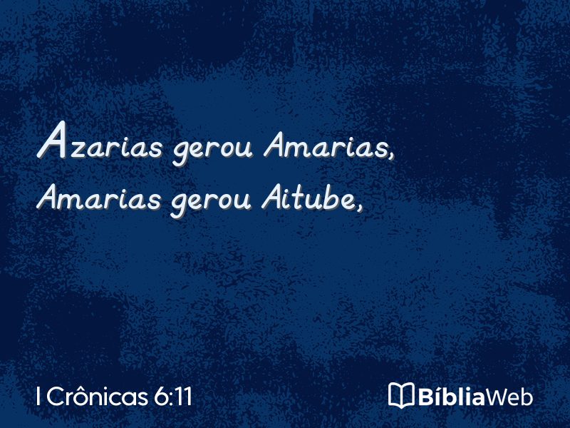 I Crônicas 6:11 em imagem para compartilhar