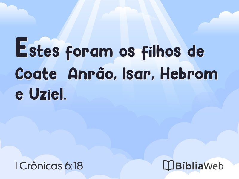 I Crônicas 6:18 em imagem para compartilhar