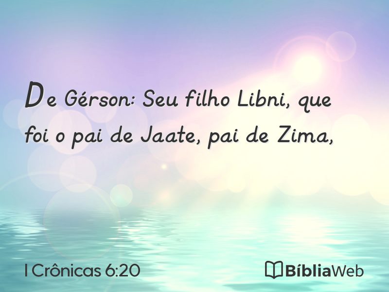 I Crônicas 6:20 em imagem para compartilhar