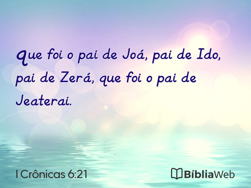 I Crônicas 6:21 em imagem para compartilhar