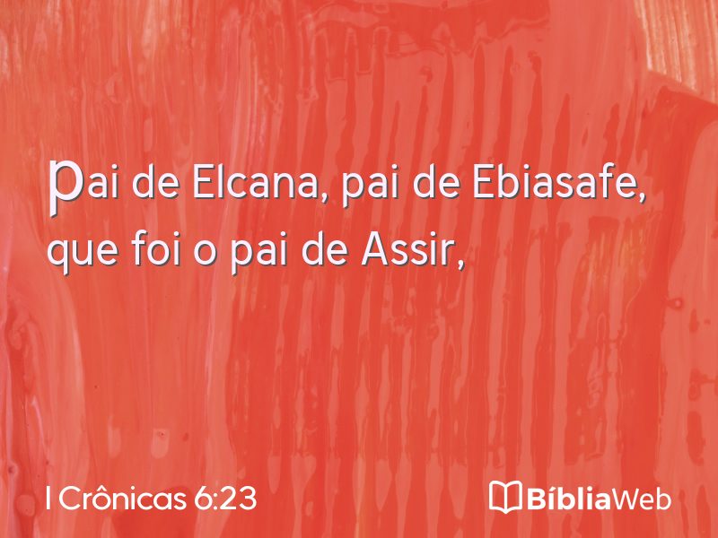 I Crônicas 6:23 em imagem para compartilhar