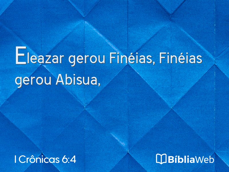 I Crônicas 6:4 em imagem para compartilhar