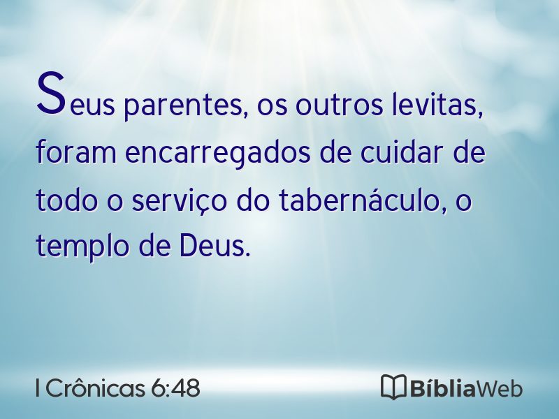 I Crônicas 6:48 em imagem para compartilhar