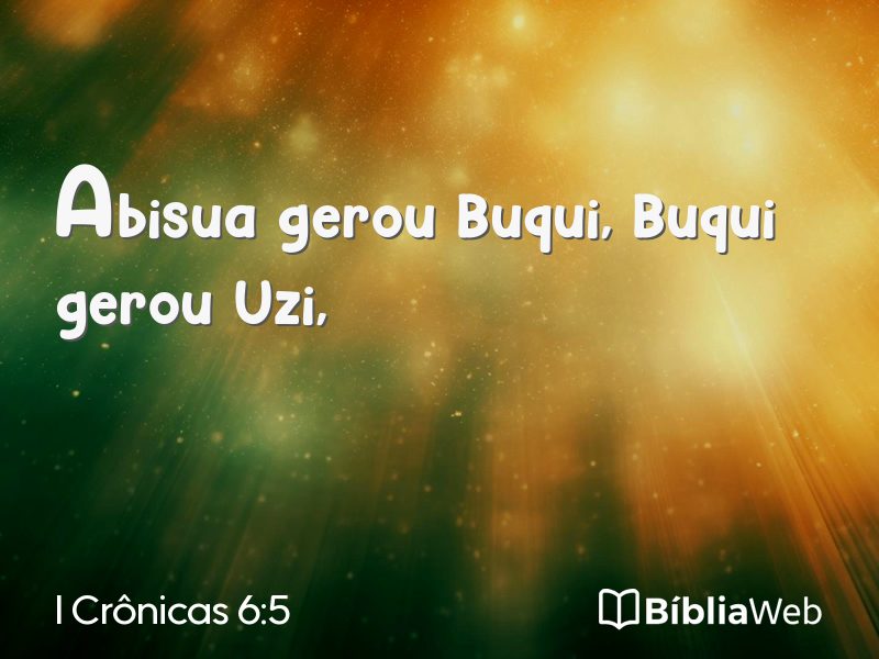 I Crônicas 6:5 em imagem para compartilhar