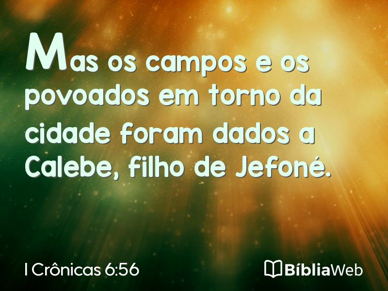I Crônicas 6:56 em imagem para compartilhar