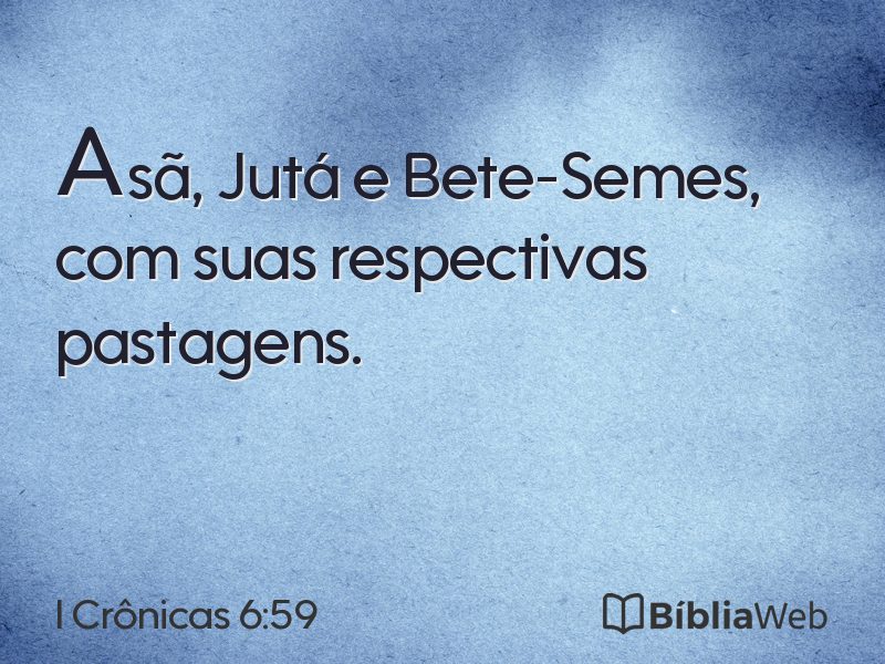 I Crônicas 6:59 em imagem para compartilhar