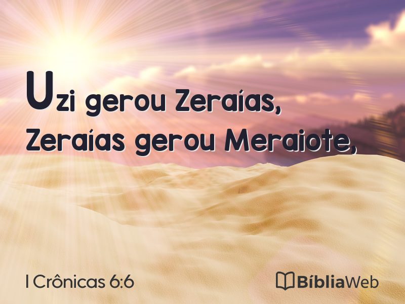 I Crônicas 6:6 em imagem para compartilhar