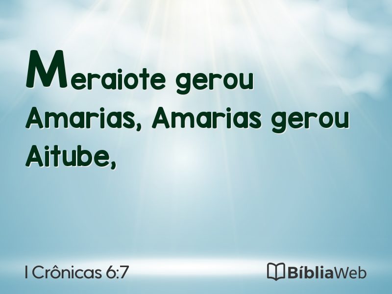 I Crônicas 6:7 em imagem para compartilhar
