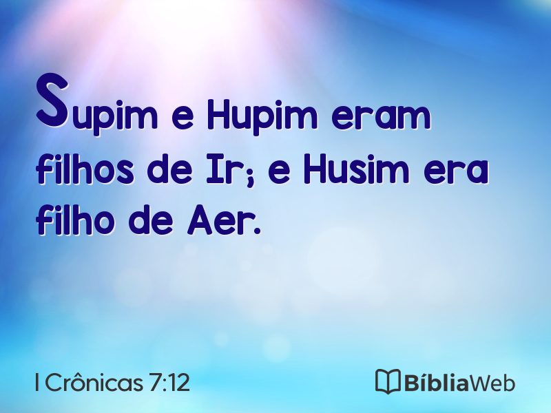 I Crônicas 7:12 em imagem para compartilhar