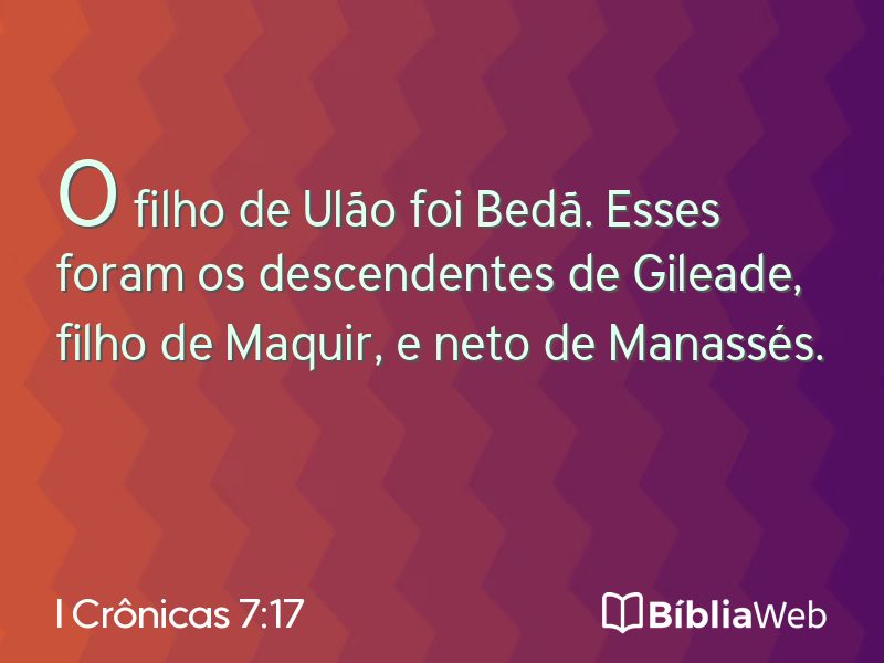 I Crônicas 7:17 em imagem para compartilhar