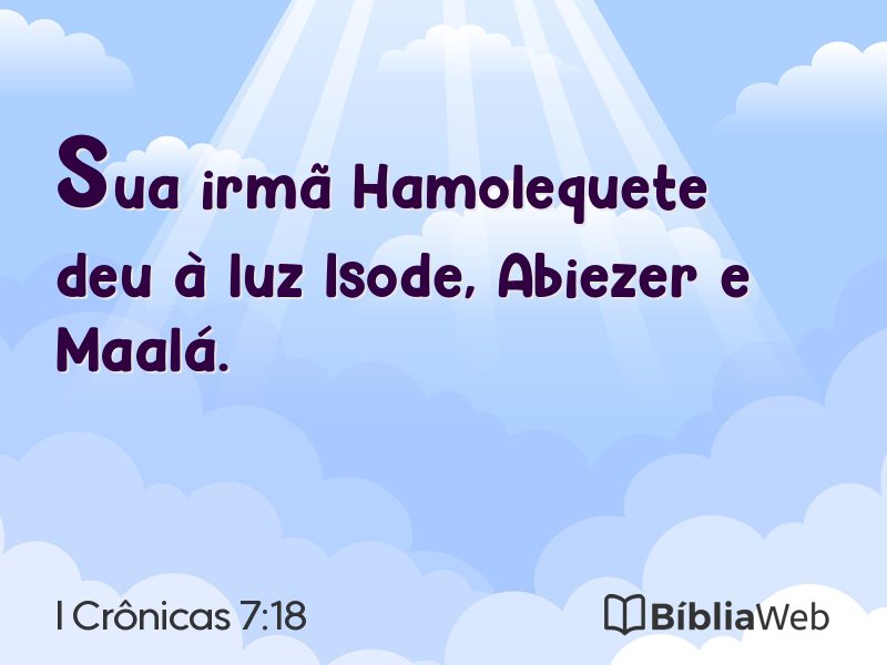 I Crônicas 7:18 em imagem para compartilhar