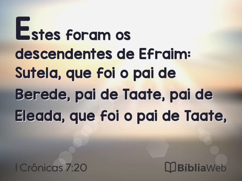 I Crônicas 7:20 em imagem para compartilhar