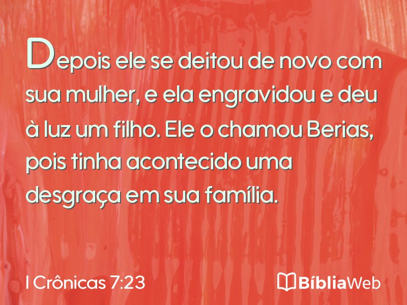 I Crônicas 7:23 em imagem para compartilhar