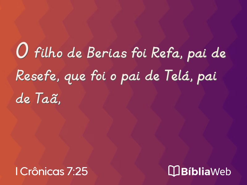 I Crônicas 7:25 em imagem para compartilhar