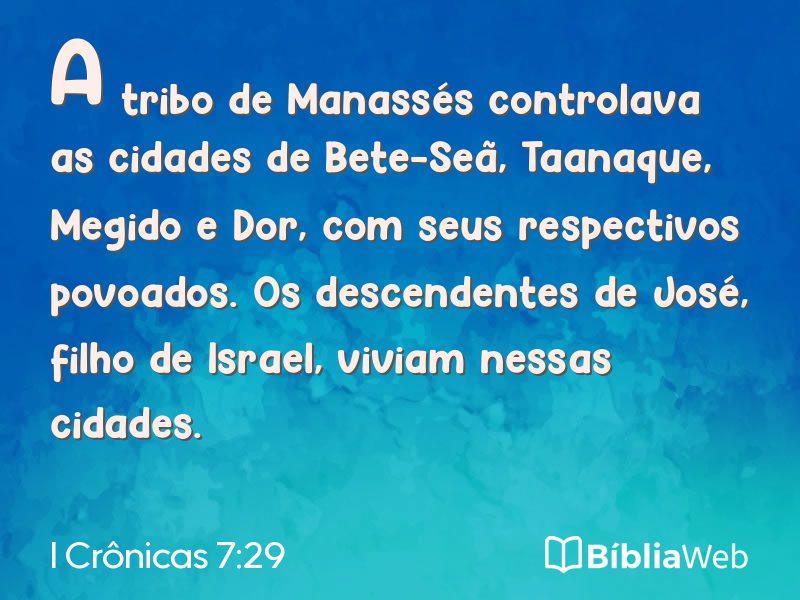 I Crônicas 7:29 em imagem para compartilhar