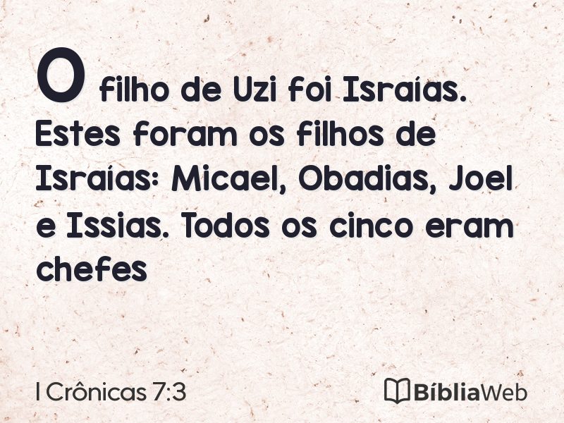 I Crônicas 7:3 em imagem para compartilhar