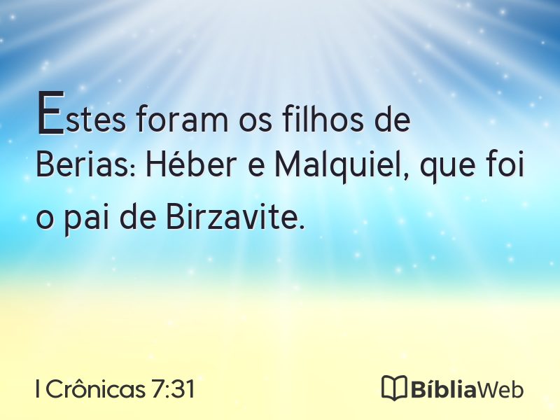 I Crônicas 7:31 em imagem para compartilhar