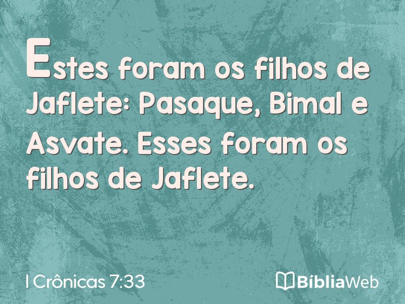 I Crônicas 7:33 em imagem para compartilhar