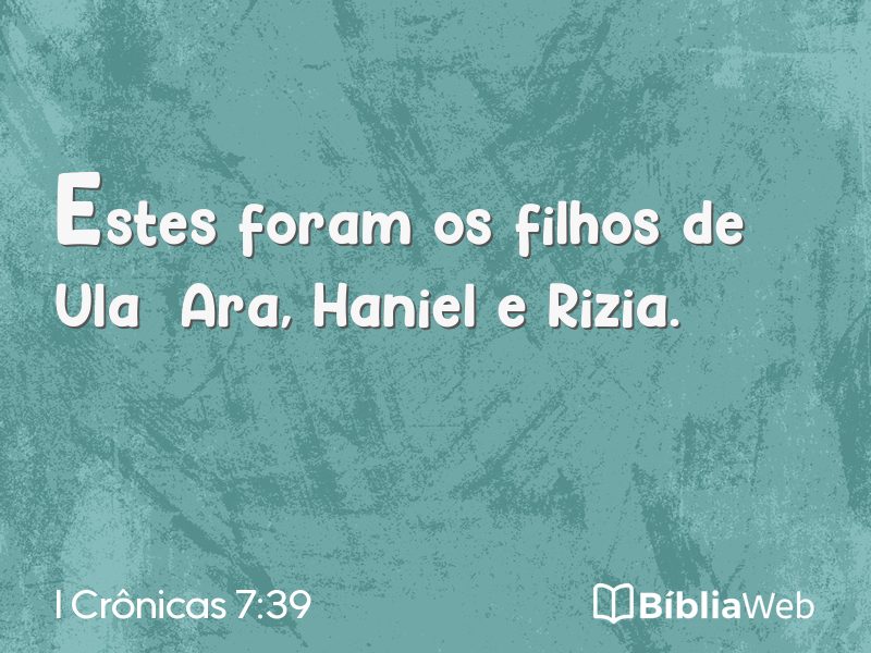 I Crônicas 7:39 em imagem para compartilhar