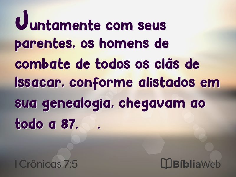 I Crônicas 7:5 em imagem para compartilhar