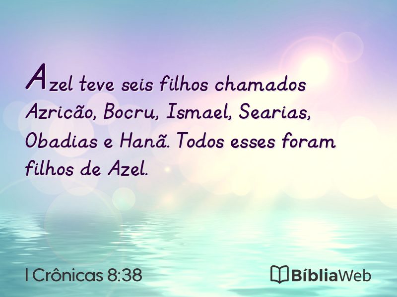 I Crônicas 8:38 em imagem para compartilhar