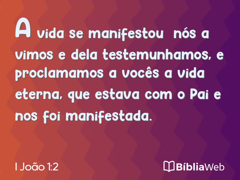 I João 1:2 em imagem para compartilhar
