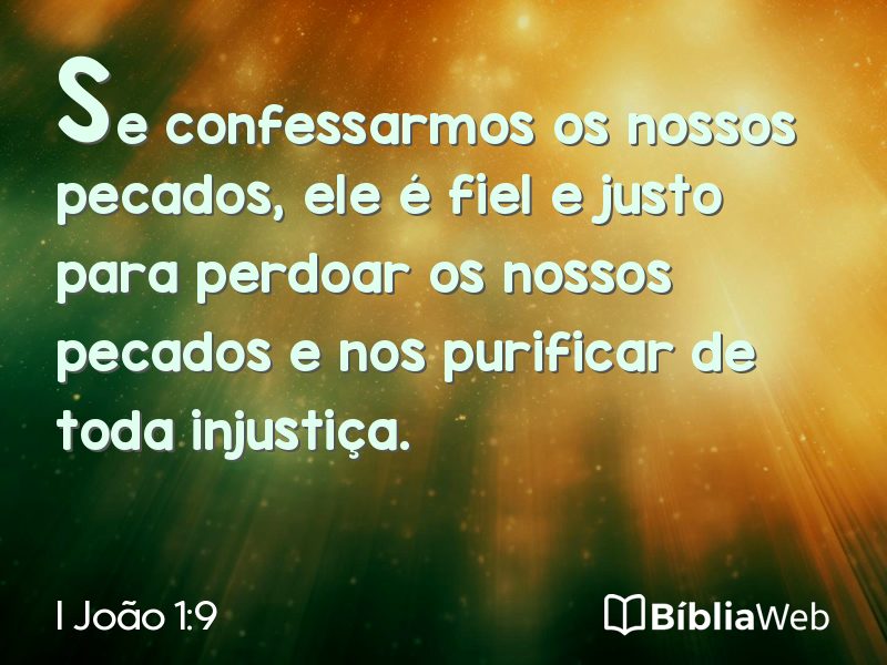 I João 1:9 em imagem para compartilhar