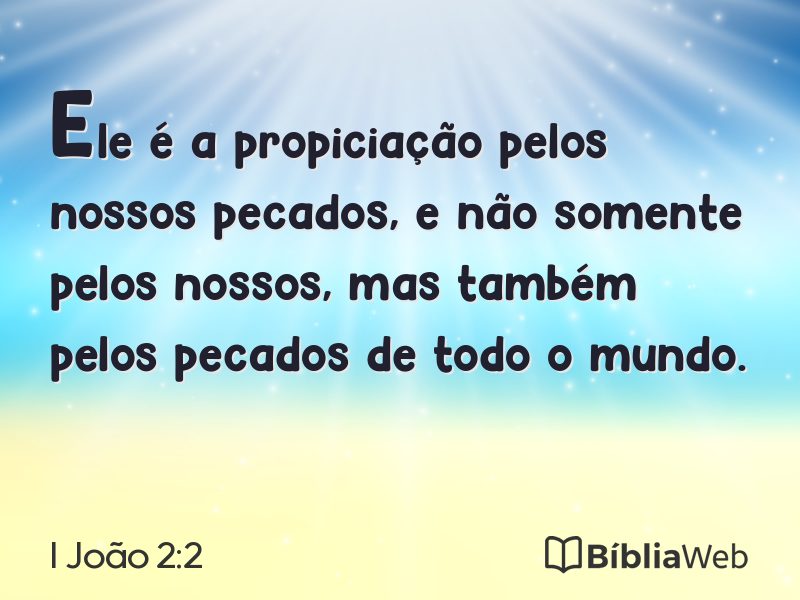 I João 2:2 em imagem para compartilhar