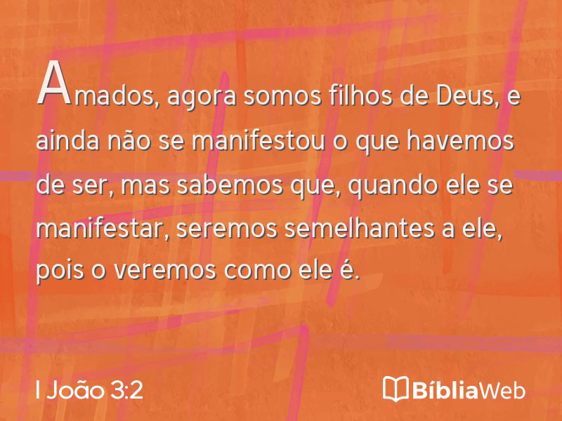I João 3:2 em imagem para compartilhar