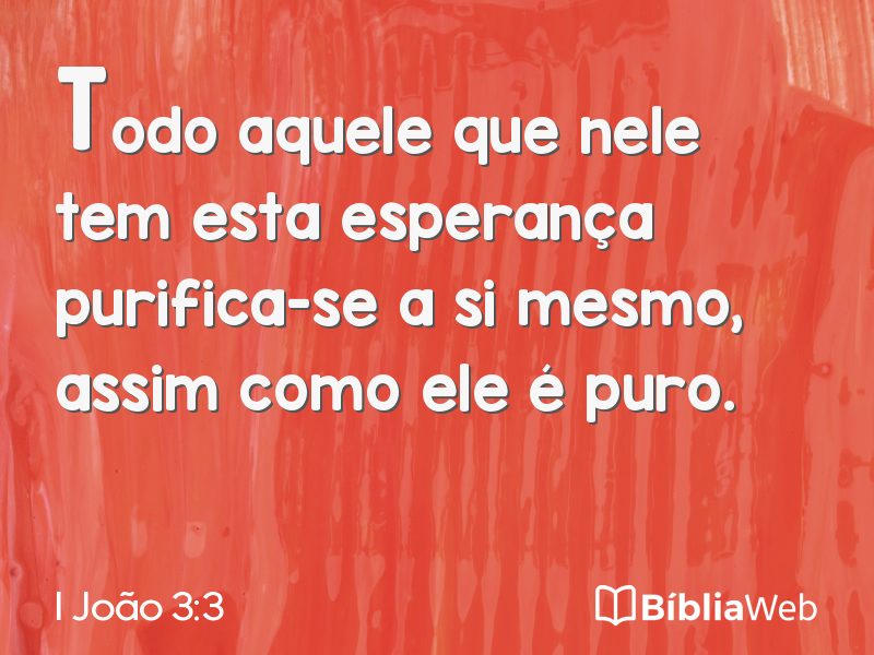 I João 3:3 em imagem para compartilhar