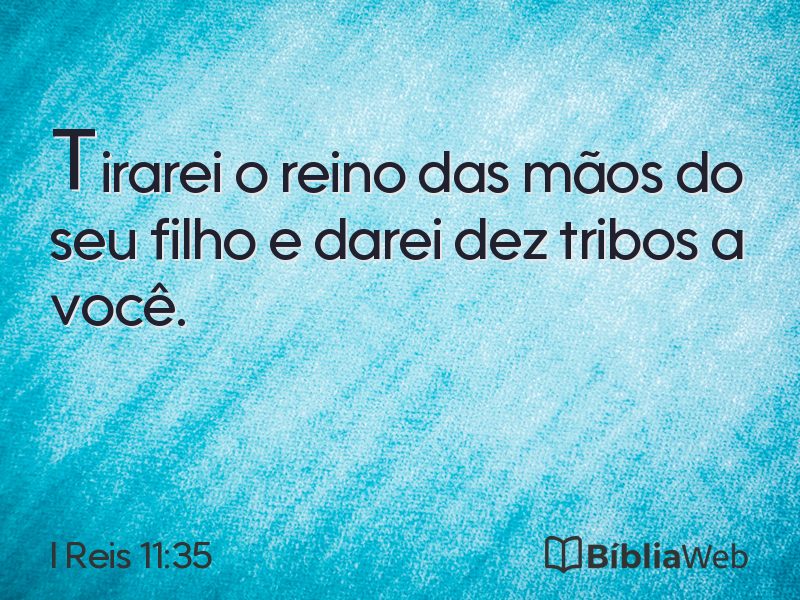 I Reis 11:35 em imagem para compartilhar