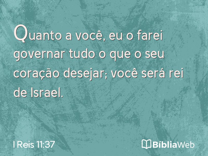I Reis 11:37 em imagem para compartilhar