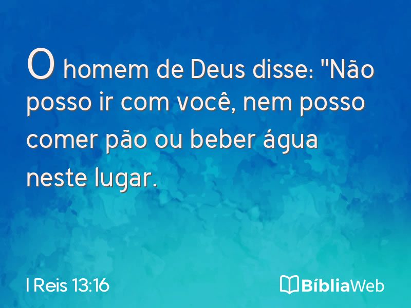 I Reis 13:16 em imagem para compartilhar