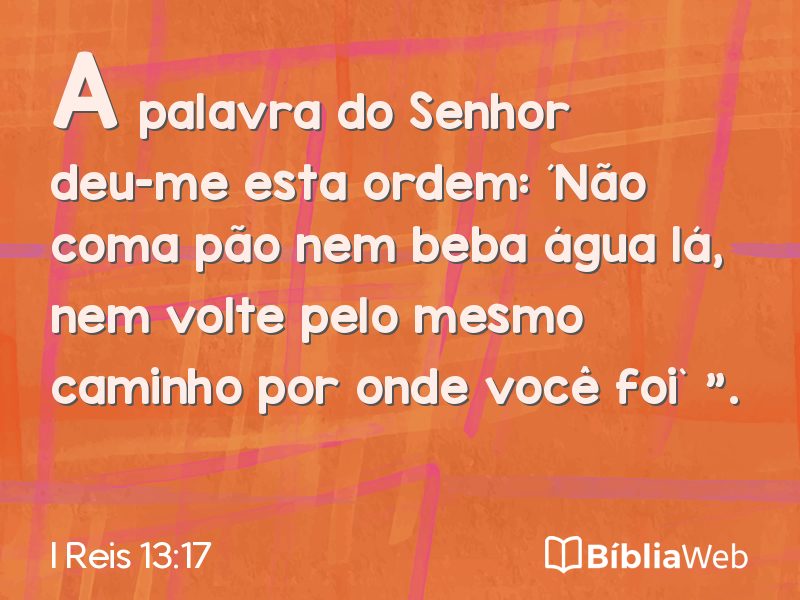 I Reis 13:17 em imagem para compartilhar
