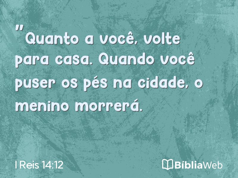 I Reis 14:12 em imagem para compartilhar