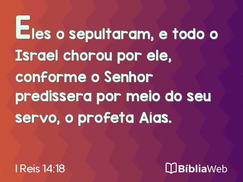 I Reis 14:18 em imagem para compartilhar