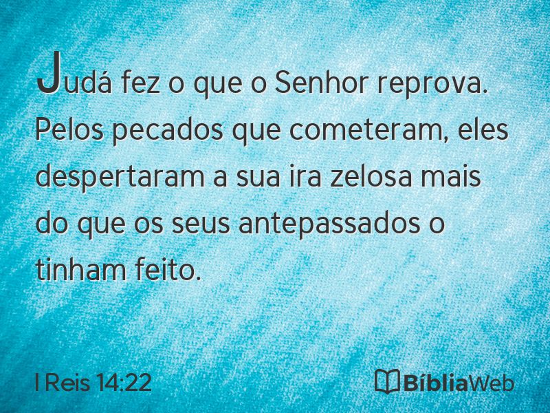I Reis 14:22 em imagem para compartilhar