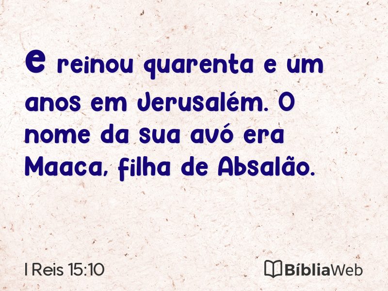 I Reis 15:10 em imagem para compartilhar