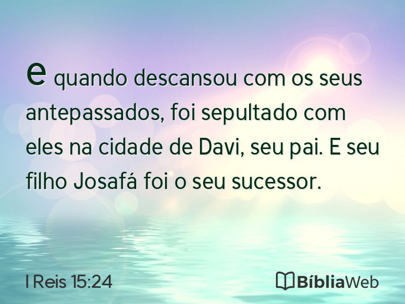 I Reis 15:24 em imagem para compartilhar