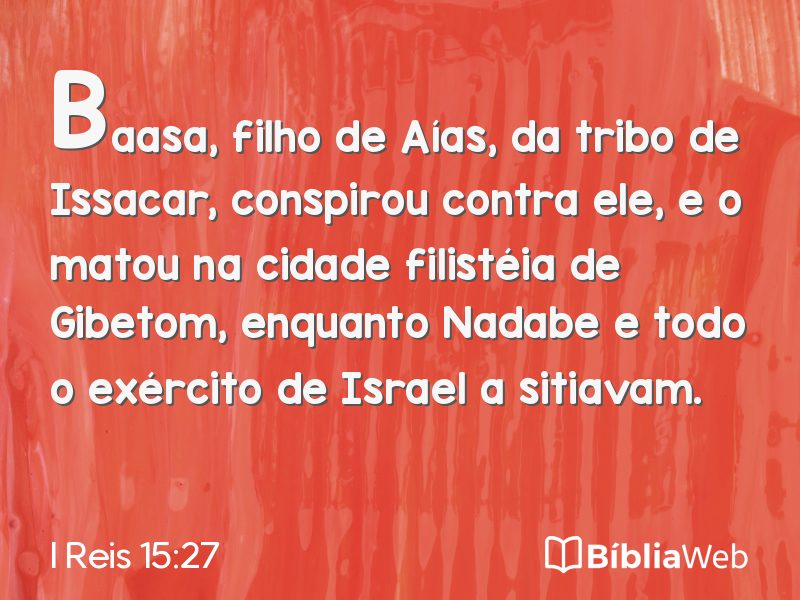 I Reis 15:27 em imagem para compartilhar