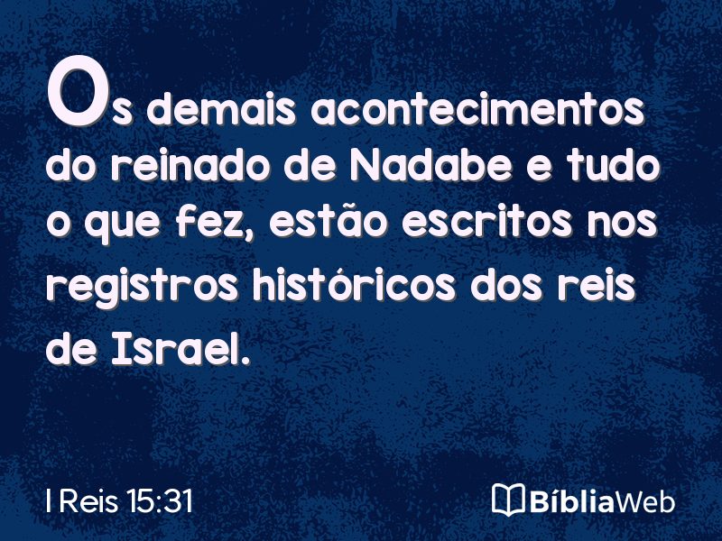I Reis 15:31 em imagem para compartilhar